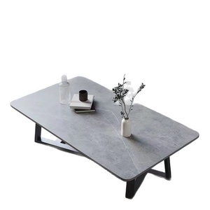 Tavolino da Caffè in Lastra <span class=keywords><strong>di</strong></span> Ardesia con Struttura in Acrilico, Stile Moderno Nordico <span class=keywords><strong>di</strong></span> Lusso Leggero, Arredamento per Soggiorno per Piccoli Appartamenti - Product Image 4