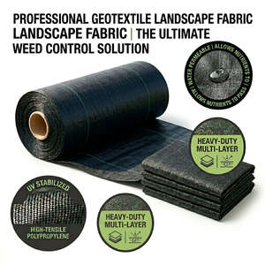 Toile de paillage tissée de qualité supérieure, robuste, stabilisée aux UV, pour aménagement paysager, <span class=keywords><strong>prix</strong></span> usine - Product Image 1