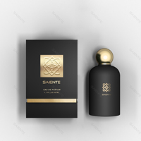 Venta al por Mayor de Envases de Perfume de Lujo Personalizados, Botella de Vidrio Recargable de 30ml, 50ml, 100ml con Caja
