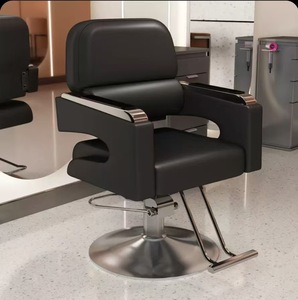 Chaise de coiffure réglable de haute qualité, chaise de barbier en cuir PU de qualité commerciale pour la coupe de cheveux et le maquillage - Product Image 2