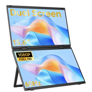 Màn Hình Kép Nhiều Màn Hình 360 ° Gấp 60Hz 15.6 Inch 1920*1080P _ & TYPE-C Cho Doanh Nghiệp Bên Ngoài Màn Hình Di Động Màn Hình - Product Image 1