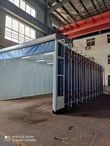 Cabine de peinture télescopique mobile industrielle pliable pour la peinture de carrosseries automobiles et de grandes pièces - Product Image 4