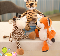 Peluche Tigre Animal de la Forêt 8 pouces pour Machine à Griffes, Personnalisation en Gros, Rembourrage Coton PP, Jouet Doux en Peluche