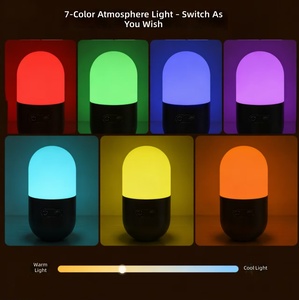 <span class=keywords><strong>Lampe</strong></span> <span class=keywords><strong>de</strong></span> <span class=keywords><strong>chevet</strong></span> LED <span class=keywords><strong>mini</strong></span> rechargeable USB-C à commande tactile, veilleuse à changement <span class=keywords><strong>de</strong></span> couleur pour chambre d'enfant - Product Image 4