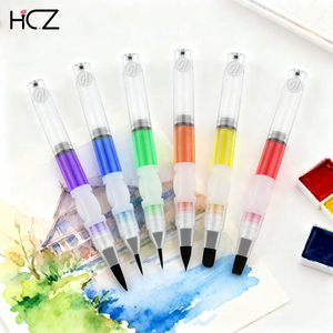 Nouveau pinceau auto-fluide pour marqueur <span class=keywords><strong>aquarelle</strong></span>, fond de teint, <span class=keywords><strong>aquarelle</strong></span>, poudre acrylique, rouge à lèvres, pinceau d'emballage - Product Image 6