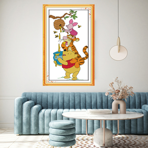 NKF, venta al por mayor, robando <span class=keywords><strong>miel</strong></span>, Aida, tela <span class=keywords><strong>de</strong></span> punto <span class=keywords><strong>de</strong></span> cruz, decoración del hogar, bordado, juegos <span class=keywords><strong>de</strong></span> regalo, Kit <span class=keywords><strong>de</strong></span> ganchillo, mano DIY - Product Image 1