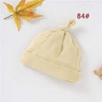 Gorros de Bebé de Algodón Orgánico para Recién Nacidos al por Mayor, Gorros de Bebé Suaves con Nudo