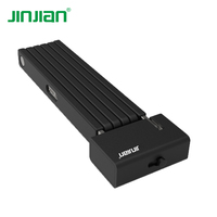 Kunci Lipat Sepeda Motor/Sepeda JinJian Model 825 Baja Karbon Berkualitas Tinggi Anti-Pemotongan Anti-Pencurian dengan Braket