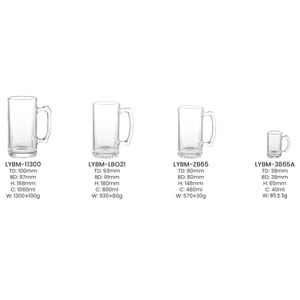 Verres à bière en verre sodalime transparents classiques pour boire du vin Design élégant Capacité de 480ml pour les cadeaux d'affaires - Product Image 5