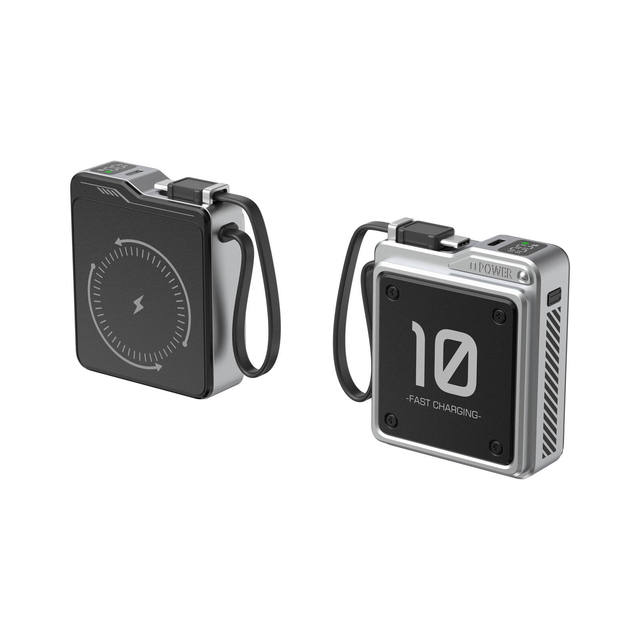 OEM&ODM Portable 15W Magnetic Wireless Power Bank 10000mAh Fast Charging with Type-C Input Interface Mini Cube Charger for Phone