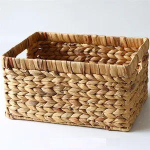 Weaving Hanging Storage Seagrass And Wire With Handle Vietnam Products Christmas Home Accessories Water Hyacinth Laundry Basket