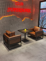 Ensemble de table et de chaises de salle à manger en fer vintage américain, mobilier de restaurant pour usage extérieur, hôtel, école, centre commercial