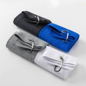 Wholesale Printed Towels With <b>Hook</b> and Pocket Microfiber Fabric Waffle Pattern Golf Towel Custom Logo - Product Image 1