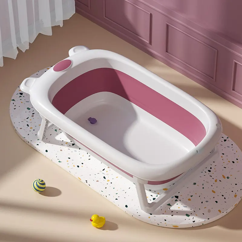 Aricare Tina De Bano Portable Plastic Baby Folding Foldable Bathtub Bath Tub Tubs Set With Stand