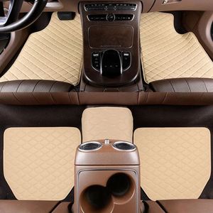 Accesorios para el Interior del Automóvil, Alfombrillas Universales para el Piso del Automóvil, Alfombrillas de Cuero Impermeables para el Piso del Automóvil, Juego de 5 Alfombrillas Protectoras - Product Image 2
