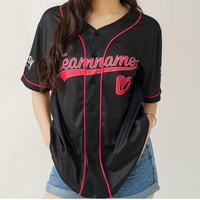 Maillots de baseball unisexes à col en V et manches courtes, personnalisables avec logo, en polyester respirant, uniformes de baseball avec noms/noms d'équipes, OEM