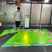 Vente flash - Machine tout-en-un - Jeu sportif AR - Projection interactive au sol - Projecteur interactif - Jeux multijoueurs pour la maison