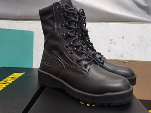 Bottes de <span class=keywords><strong>Combat</strong></span> ZYF, d'Entraînement Woodland Rigides avec Semelle Extérieure en Caoutchouc Bicolore, pour Le Relevé de Terrain, Modèle <span class=keywords><strong>Belleville</strong></span>, Noires, pour le Chili HSM131 - Product Image 5