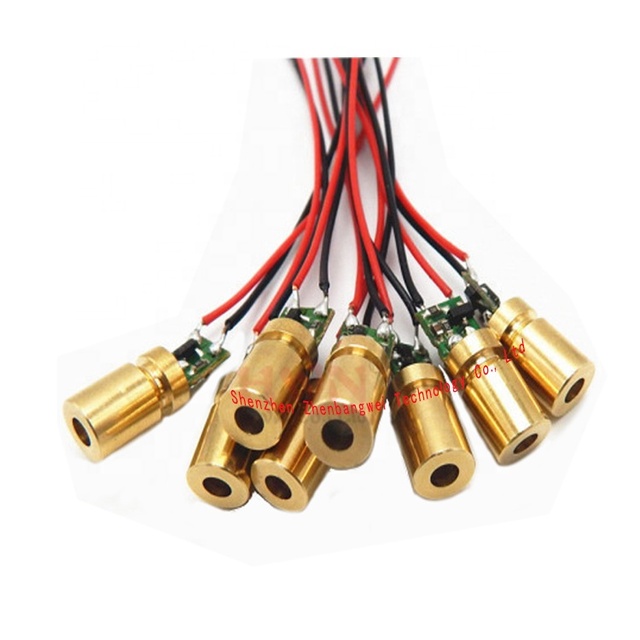 ZBW Laser Diode Adjustable Laser Dot Diode Module 650nm 6mm 5v 5mw Original Manufacturer,650nm Laser Diode Module 5mw Red Line