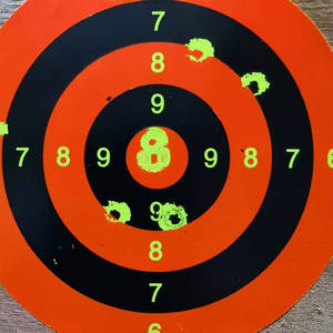 Objetivo de tiro para ballesta de 4 pulgadas con efecto de salpicaduras de color fluorescente para práctica de tiro - Product Image 5