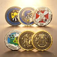 Gepersonaliseerde gouden leverancier op maat gemaakte kleur geprägte nieuwe producten challenge coin grappig