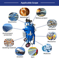 Sablage industriel haute pression sans poussière, humide et sec, avec moteur et pompe, pour le décapage de la rouille et le sablage des céramiques, des métaux et des surfaces.