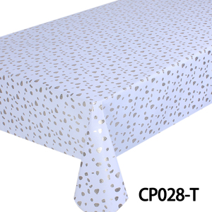 Wholesale Customized Dining <strong>Table</strong> <strong>Plastic</strong> <strong>Cover</strong> High Temperature Resistant PVC Catering Kitchen champagne Golden Tablecloth - Product Image 3