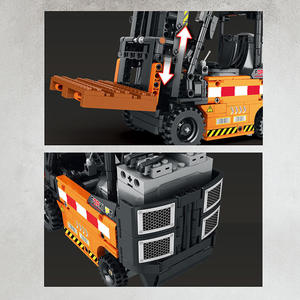 Reobrix 22002 Série Ingénierie Chariot élévateur 722 pièces Modèle de blocs de construction Jouet éducatif technique Cadeau de festival - Product Image 5