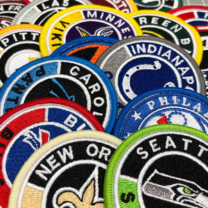 Parches Redondos Bordados con Logotipo <span class=keywords><strong>de</strong></span> Equipo <span class=keywords><strong>de</strong></span> Fútbol Americano Personalizados, Insignias <span class=keywords><strong>de</strong></span> Club <span class=keywords><strong>de</strong></span> Fútbol Personalizadas para Chaquetas, Gorras y Bolsos - Product Image 6
