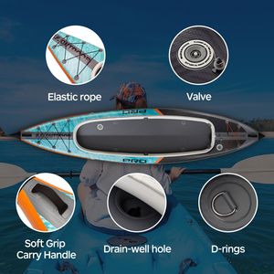 Produits les plus vendus 2025 – Kayak gonflable 430*90*40CM pour 2 personnes, pêche et sports nautiques PF05/1 – Nouvelle arrivée 2025 – 14 pieds - Product Image 2