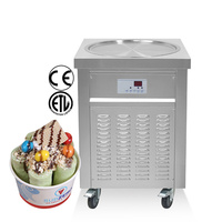 コリスフライドアイスクリームロールマシンカウンタートップ電気フライアイスクリームマシンフライアイスクリームロールマシン