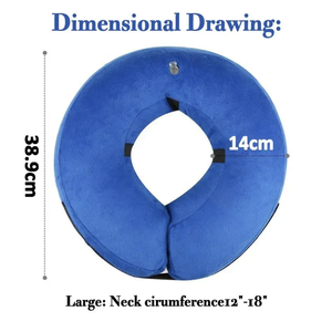 Collier gonflable de petite taille pour chien et chat, cône de protection, collier souple en PVC, collier éthelien avec motif animal - Product Image 2