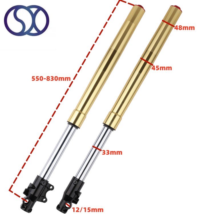 High Quality Upsidedown Front Fork Inner Tubes 33mm Inverted Shock Absorber For Motorcycle 750