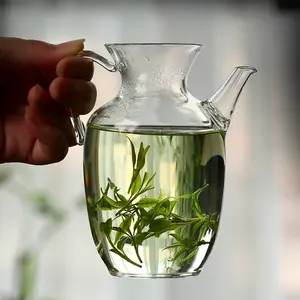 New Design Gravity kungfu Tea Pot Glass Infuser with 250 ml Filter Borosilicate Set Teapot For Household