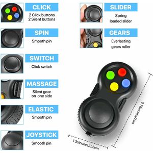 Juego de 5 juguetes antiestrés para adultos, paquete sensorial para el aula y autismo, con cubo giratorio, anillos y controlador - Product Image 3