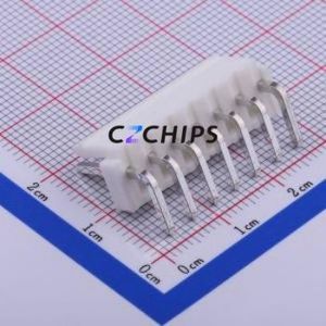 X9396WR-07A-N0SN Wire-to-Board Pin Header Bent Lead Through Hole,P=3.96mm Connector 1x7P 3.96mm Right Angle Insert VH - Product Image 2