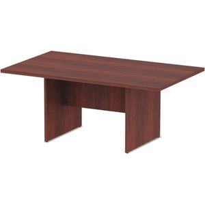 Mesa de Conferencia Rectangular Alera Serie Valencia, Moderna, 70.88 Ancho x 41.38 Profundidad x 29.5 Altura, Color Cerezo Medio, Ajustable, para Oficina y Hotel - Product Image 2