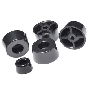 Pieds de meubles en plastique ABS solide protecteur de sol robuste embouts de jambe de meubles hauts pieds ronds moyens en caoutchouc - Product Image 4