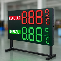 Letrero LED Personalizado para Estaciones de Servicio, Lista de Precios de Gasolina, Letrero Digital para Mostrar el Precio del Combustible, Tótem para Gasolinera
