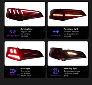Gruppo Luci Posteriori a <span class=keywords><strong>LED</strong></span> Completo Aggiornato con Indicatori di Direzione Dinamici Sequenziali per <span class=keywords><strong>Audi</strong></span> <span class=keywords><strong>A3</strong></span> Hatchback 2013-2016 - Product Image 4