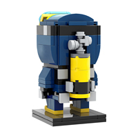 MOOXI Bricks MOC7678 177 pièces Jeu de construction Diver Dave DIY Cadeau à assembler Ensembles de blocs de construction éducatifs Jouets pour enfants