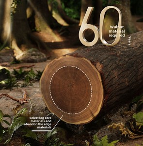 Rak Dinding Kamar Mandi <span class=keywords><strong>Aluminium</strong></span> Kayu Walnut Grosir, Tanpa Bor, Pemasangan Sekrup, Rak Pengering, Organizer untuk Perlengkapan Mandi - Product Image 3