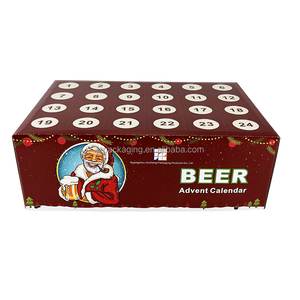 Handmade Custom Beer Advent Calendar <strong>Boxes</strong> From China <strong>Supplier</strong> Fashion Corrugated Kraft Gift Box with UV Foil Paper Material - Product Image 3