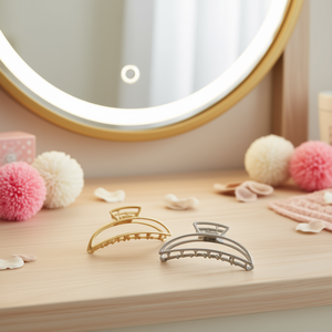 Pince à cheveux en forme de croissant de lune 7,5 cm pour femme, accessoire de mode pour cheveux - Product Image 3