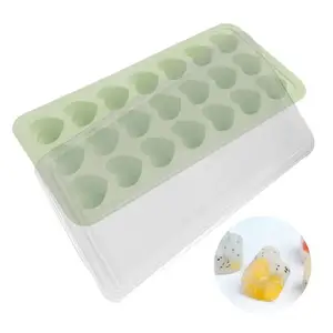 Customized BPA Free Reusable Silicone Ice Cube Maker Molds Moulds Tray 3D Easy Use Drinks Whiskey Ice Maker Easy Release