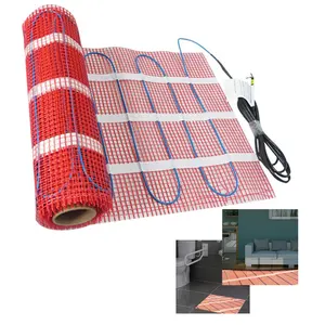 sistema de aquecimento por baixo do piso tapete aquecido com termostato de temperatura constante interna