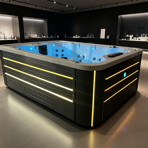 Spa Extérieur 8 <span class=keywords><strong>Personnes</strong></span> Jacuzzi Bain à Remous de Massage Couleur Blanche avec Système Balboa Spas Approuvés CE pour Hôtel - Product Image 2