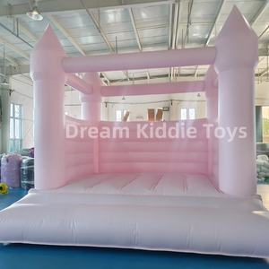 Château Gonflable Rose pour Fêtes et Célébrations, Aire de Jeu, Balancelle Gonflable, Location pour Enfants - Product Image 2