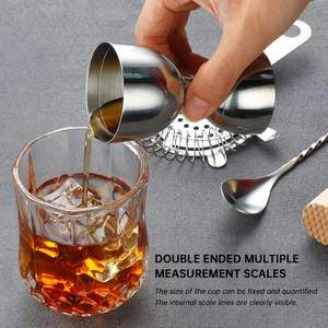 Jigger en acier inoxydable de 30/60 ml avec impression de logo personnalisée, <span class=keywords><strong>prix</strong></span> d'usine, jigger double sans soudure de style <span class=keywords><strong>japonais</strong></span> pour bar - Product Image 3