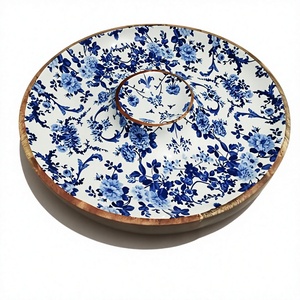 Tazón de Madera para Servir Ensaladas, Hecho a Mano, con Esmalte y Diseño de Mango, Decorativo, para Frutas, para la Encimera de la Cocina, Comedor y Decoración del Hogar - Product Image 1